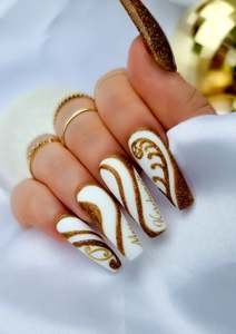 Christmas Collection: CHRISTMAS NAIL FOILS - KŌWHAI & KORU - GOLD