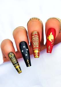 PAPUA NEW GUINEA NAIL FOILS | BRUSHED GOLD