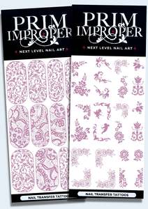 WEDDING NAIL TRANSFER TATTOOS | LILAC SHIMMER