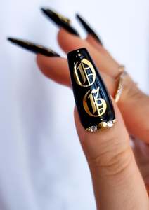 NAIL FOILS - OLD ENGLISH - GOLD