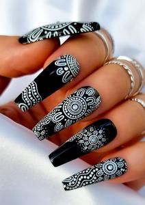 INDIGENOUS AUSTRALIAN NAIL TRANSFER TATTOOS - BELONGING – WHITE