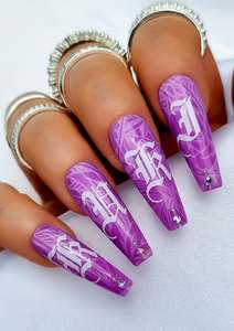 COOK ISLAND NAIL TRANSFER TATTOOS - TIARE -  WHITE