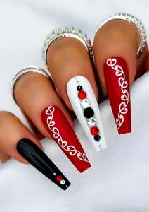 NAIL TRANSFER TATTOOS BY ADRIENNE WHITEWOOD - AUAHA & NGARU - BLACK & WHITE