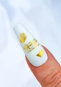 POSITIVE VIBES NAIL FOILS | EMPOWER | GOLD