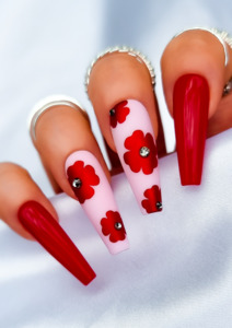 ANZAC DAY NAIL FOILS - RED & BLACK
