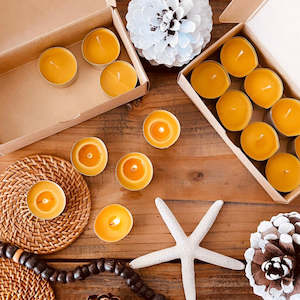 Gifts Chocolate: Beeswax Tealight Candles