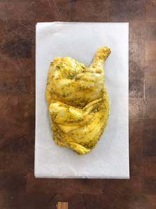 Poultry: Half Organic Chicken - Seasoned