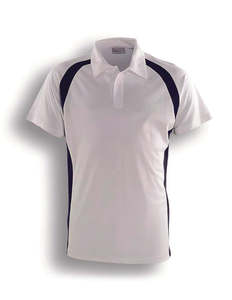 CP0919 Bocini Team Essentials Short Sleeve Contrast Panel Polo - Mens