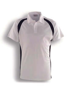 Bocini: CP0929 Bocini Team Essential Short Sleeve Contrast Panel Polo - Ladies