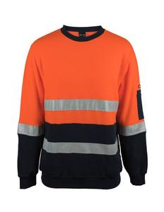 6DVCM JB's Hi Vis (D+N) 310 Cotton Crew Neck Sweater