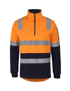 Sweaters: 6DARF JB's 1/2 Zip AUST. Rail (D+N) Fleece Sweater