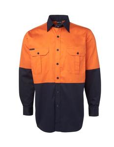 Hi Vis Tradewear Polos Shirts: 6HWL JB's Hi Vis L/S 190G Work Shirt