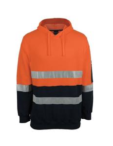 Hi Vis Tradewear Hoodies: 6DVPM JB's Hi Vis (D+N) 310 Cotton Pull Over Hoodie