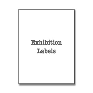 Products: Exhibition Labels - Print Art Fine Art Imaging