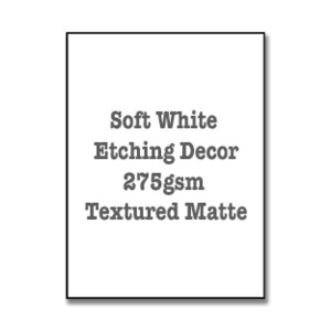 Products: Soft White Etching Decor 275gsm Textured Matte - Print Art Fine Art Imaging