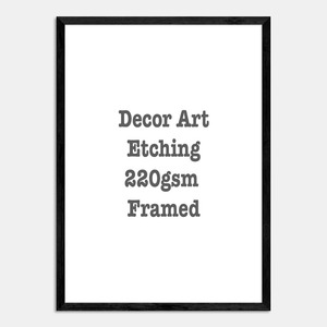 Decor Art Etching Framed - Print Art Fine Art Imaging