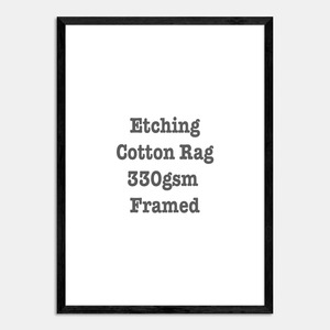 Etching Cotton Rag Framed - Print Art Fine Art Imaging