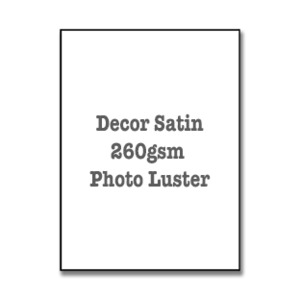 Decor Satin 260gsm Photo Luster - Print Art Fine Art Imaging