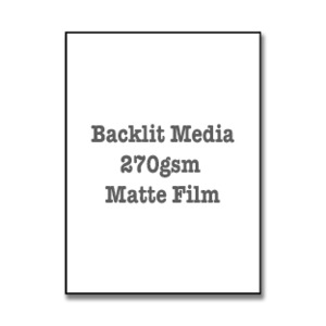Backlit Media 270gsm Matte Film - Print Art Fine Art Imaging