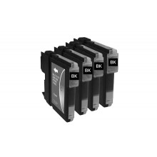 LC77XL Inks: Icon Compatible Brother LC77 XL Black Ink Cartridges (4 Inks) BLACK ONLY