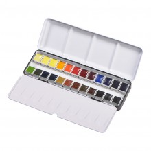 Gifts: BLOCKX Watercolour Half Pan Metal Box 24 Set