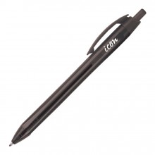 Ballpoint: Icon Ballpoint Retractable Pen Triangular Medium Black Pack 10