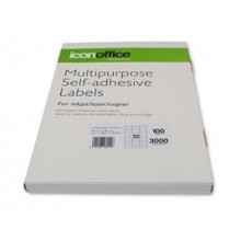 Adhesive Labels: Icon A4 Adhesive Label 30 labels per page (70 x 29.7 mm) (ILA430)