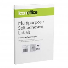 Adhesive Labels: Icon A4 Adhesive Label 65 labels per page (38.1 x 21.2 mm)