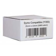 Dymo Labels: Icon Compatible Dymo LW Labels 25mmx13Mm 1000pcs/per roll