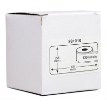 Dymo Labels: Icon Compatible Dymo LW Standard Address Labels 89 x 28mm 130/roll 2 roll/box