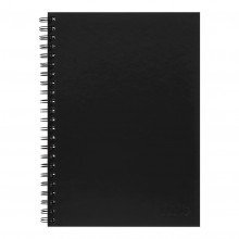 Notebooks: Icon Spiral Notebook A4 Hard Cover Black 200 page - Pack 3