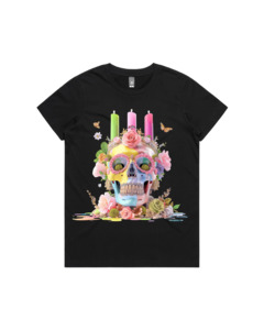 Bold Prints: Floral Skull Tee