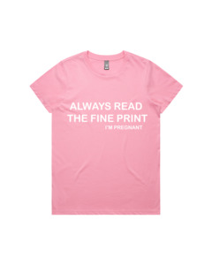 Baby Pregnancy: Fine Print Tee