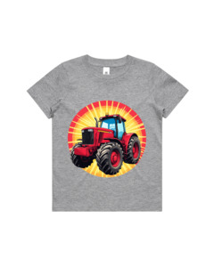 Kids Red Tractor Tee