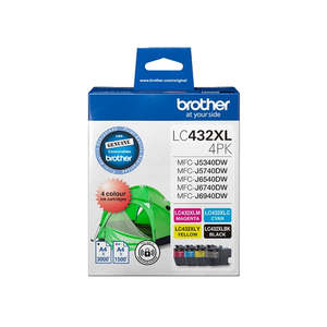 Brother Genuine Ink: Brother LC432 XL B,C,M,Y Pack