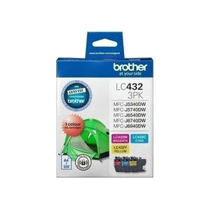 Brother Genuine Ink: Brother 432 C,M,Y Pack