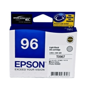Epson Genuine Ink: Epson T0967 Lgt Black Ink Cartridge