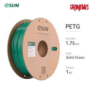 3d Printer Filament: eSUN PETG Solid Green 1.75mm 1kg/2.2lbs