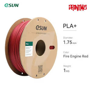 Pla Filament 1: eSUN PLA+ Fire Engine Red 1.75mm 1kg/2.2lbs