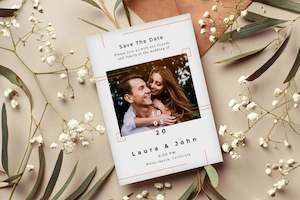 Wedding: SAVE THE DATE A5 CARD