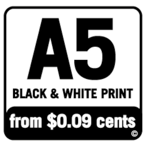 A5 Mono: A5 Black & White Print