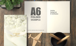 Products: 2 Panel folding A6 Leaflets & Cards - PrintPlus