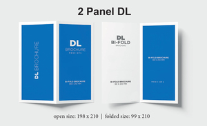 2 Panel folding DL leaflets & cards - PrintPlus