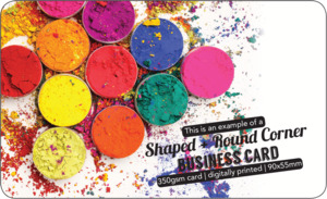 Products: Shaped & Rounded Corner Business cards - PrintPlus