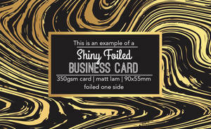 Products: Foiled Business cards - PrintPlus