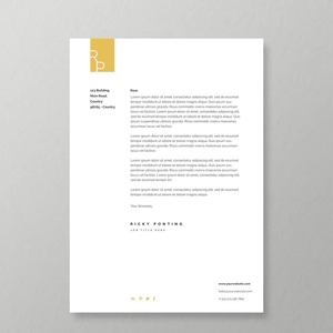 Products: A4 Corporate Letterhead - PrintPlus