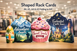 Products: Die Cut Shaped Cards- Flat or Folding - PrintPlus