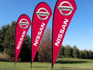 Products: Flag 2.4m height – Print Rotorua