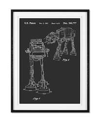 Framed Prints: AT-AT WALKER PATENT by Vintage Patents