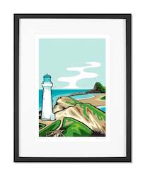 Framed Prints: Castlepoint - Art Print by Glenn Jones